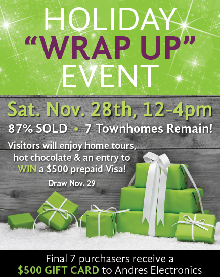 Single Rack Card Holiday Wrap Up Rack Card