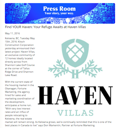 Haven Press Release